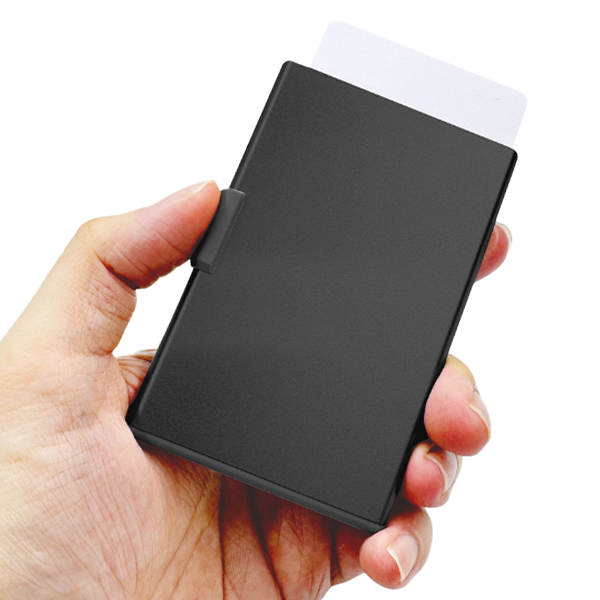 E32471 M SLIM CARD - RFID & NFC Blocking Magnetic Aluminium Card Holder - Image 1