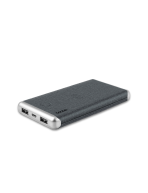 LEATHER WIRELESS - Stylish 8000mAh Wireless Power Bank with PU Leather Finish - Image 3
