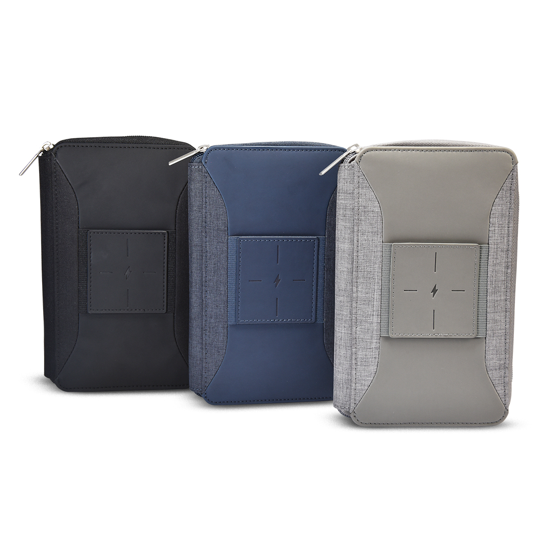 e3072 WIRELESS P-TRAVEL – RFID-Protected Travel Wallet with 4000mAh Powerbank, Mobile Pocket & Document Organization - Image 1