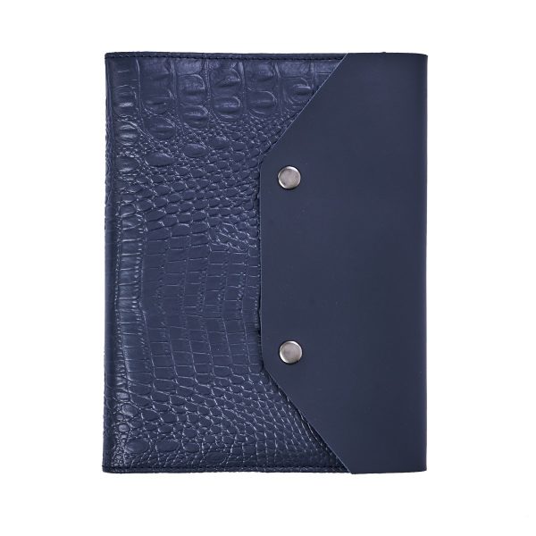 A5 CROCONOTE - Elegant Crocodile Leatherette A5 Notebook Organizer - Image 5