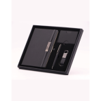 PRIME SET PLUS - Elegant Corporate Gift Set with PU Notebook, Metal Pen & RFID Card Holder - Image 3