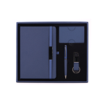 PRIME SET PLUS - Elegant Corporate Gift Set with PU Notebook, Metal Pen & RFID Card Holder