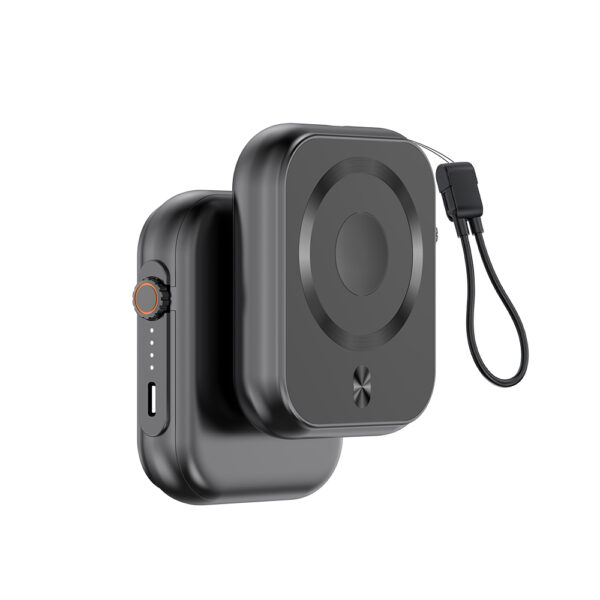 IPOWER-PRO – Compact 5000mAh Power Bank with 20W Fast Type-C Output & Wireless Charging for Earbuds and Apple Watch - Image 6
