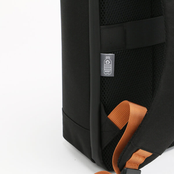 RPET BUSINESS PRO – Sleek Waterproof RPET Backpack with Padded 16” Laptop Compartment & Breathable Straps - Image 4
