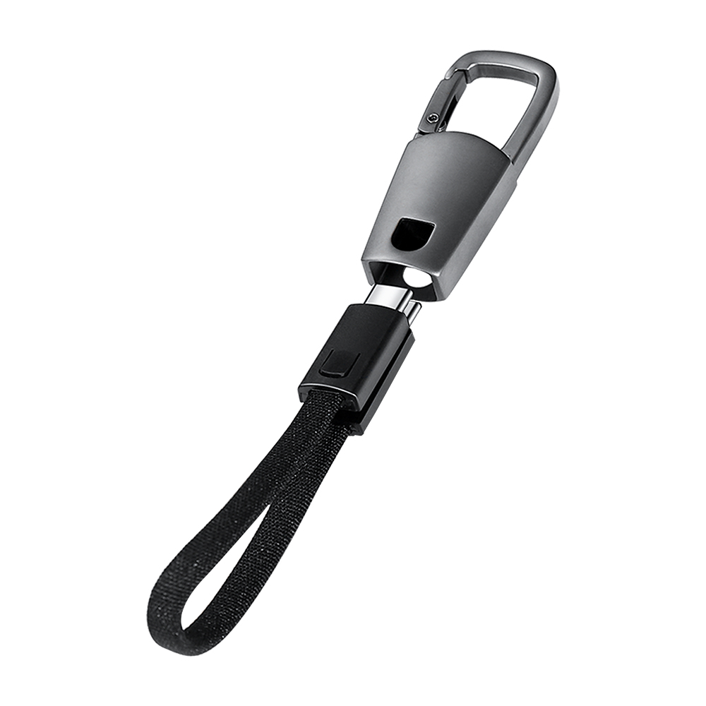 E5110-1 KEYHOLE – Compact Zinc Alloy USB-C to USB-C Cable with 60W Fast Charging, Data Transfer & Stylish Keychain Design - Image 1