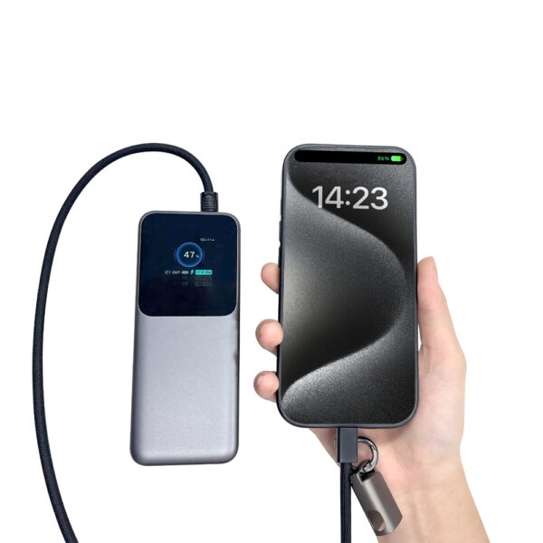 CORDLY MOBILE – High-Performance USB-C to USB-C 60W Fast Charging & Data Cable with Durable Braided Sleeve and Keychain Design - Image 2