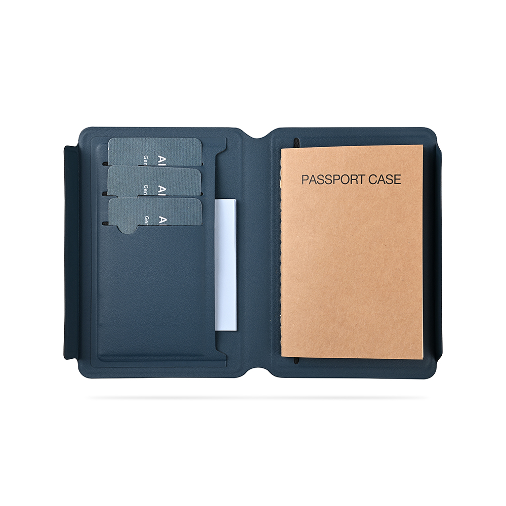 E3308 PASSPORT CASE PLUS – Elegant Magnetic Closure Passport Holder with Recycled PU for Secure Travel Organization - Image 1